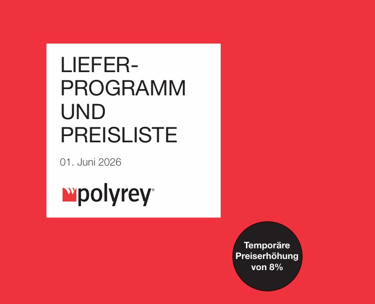 Preisanpassung Polyrey (gültig ab 1. Juni 2026)